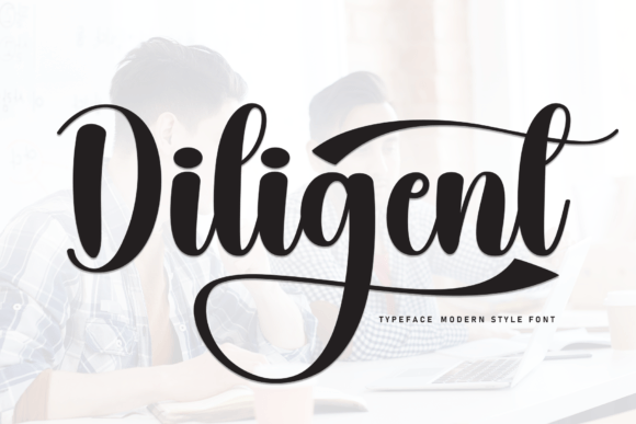 Diligent: A Sweet Cursive Font for Gentle, Romantic Designs