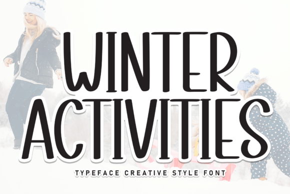 Winter Activities: A Sweet Handwritten Font for Creative Projects