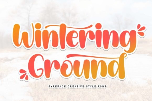 Wintering Ground: A Sweet Cursive Handwritten Font